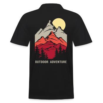 Randonnée Trekking Aventure Randonnée en plein air Trail Montagnes - Polo Homme - noir - Dos - Kai (181cm)