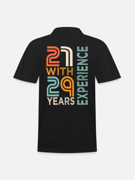 50th Birthday Gift 50th Anniversary - Men's Polo Shirt - black