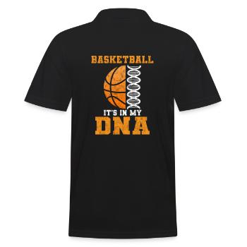 Basketball C’est dans mon ADN Joueur de basket-ball - Polo Homme - noir - Dos - Kai (181cm)