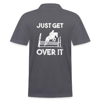 Just Get Over It Cavalier de saut d’obstacles - Polo Homme - charbon - Dos - Nico (186cm)