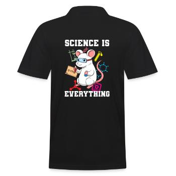 Science is everything scientist - Men's Polo Shirt - black - Back - Kai (181cm)
