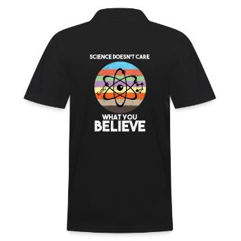 Science Doesn't Care What You Believe Researcher - Men's Polo Shirt - black - Back - Kai (181cm)