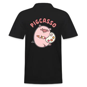 Cochon d’artiste d’artistes visuels - Polo Homme - noir - Dos - Kai (181cm)