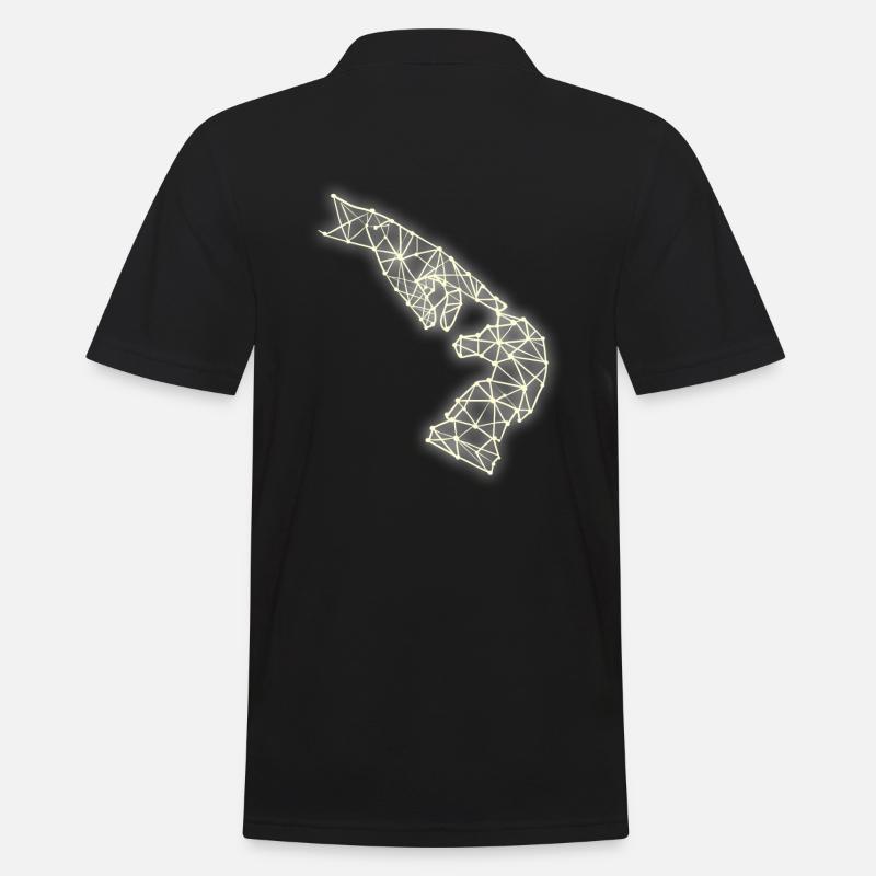 Schach Kunst - Männer Poloshirt - Schwarz