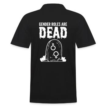 Les rôles de genre sont morts Militant des droits des homosexuels - Polo Homme - noir - Dos - Kai (181cm)