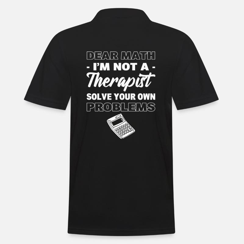 Funny math saying - Men's Polo Shirt - black