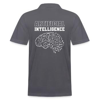 Technicien en informatique en intelligence artificielle - Polo Homme - charbon - Dos - Nico (186cm)