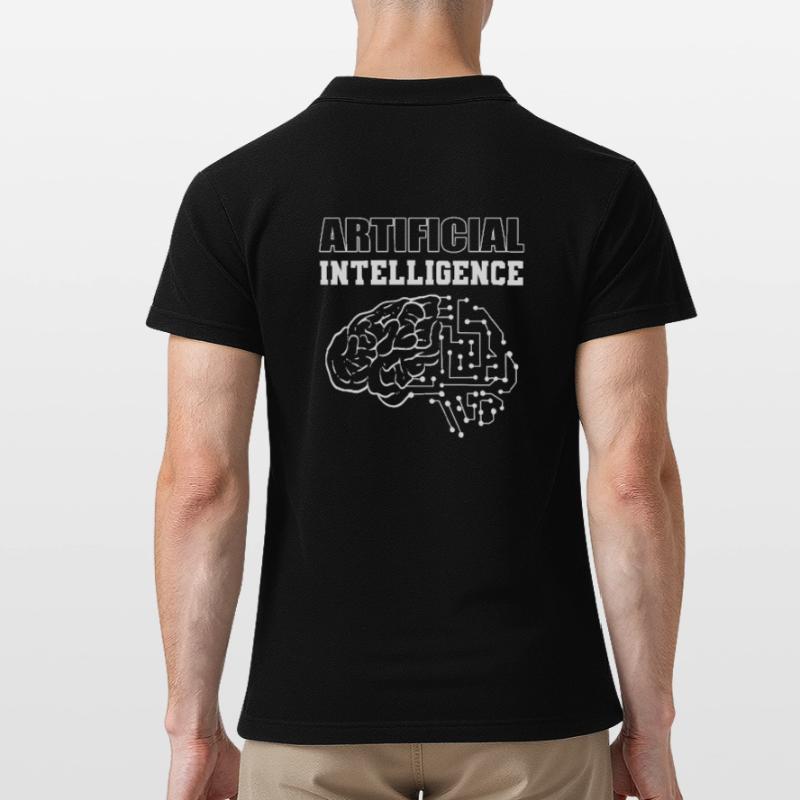 Artificial Intelligence Computertechniker Männer Poloshirt