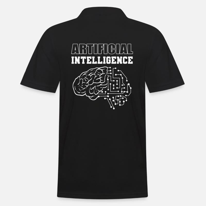 Artificial Intelligence Computertechniker - Männer Poloshirt - Schwarz