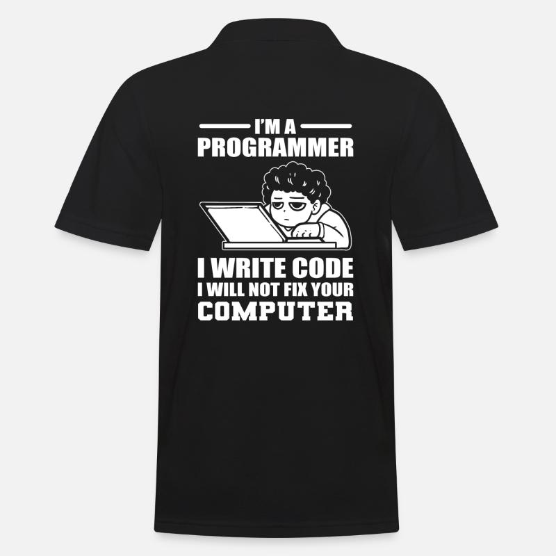 Programmierhumor Softwareentwickler - Männer Poloshirt - Schwarz