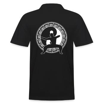 Tai Chi Kampfkunst Tai Chi Praktiker - Männer Poloshirt - Schwarz - Hinten - Kai (181cm)