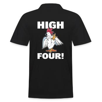 Cooler Papageivogel Papageienzüchter - Männer Poloshirt - Schwarz - Hinten - Kai (181cm)