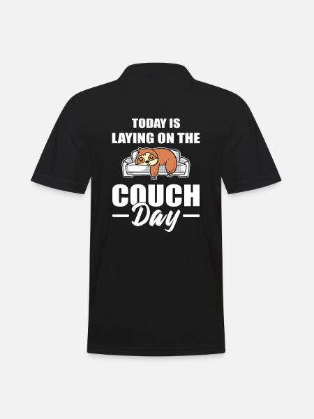 Sleepy sloth sleepyhead - Men's Polo Shirt - black