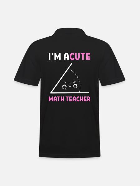 Math Word Games Math Professeur de maths - Polo Homme - noir