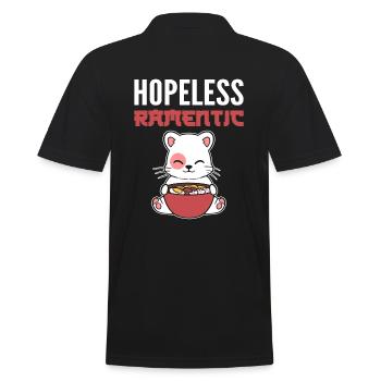 Hopeless Ramentic Cooking or Cooking - Men's Polo Shirt - black - Back - Kai (181cm)