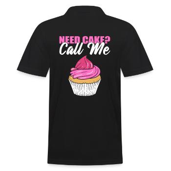 Besoin de gâteau ? Appelez-moi Baker - Polo Homme - noir - Dos - Kai (181cm)
