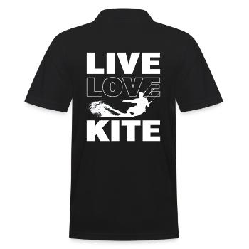 Kitesurf Kite Flyer - Polo Homme - noir - Dos - Kai (181cm)