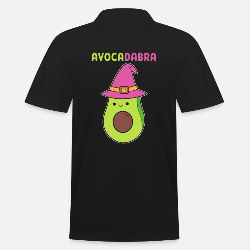 Avocadabra Zauberer - Männer Poloshirt - Schwarz