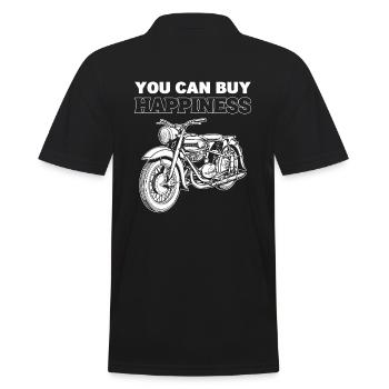 Vous pouvez acheter Happiness Motorcycle - Polo Homme - noir - Dos - Kai (181cm)