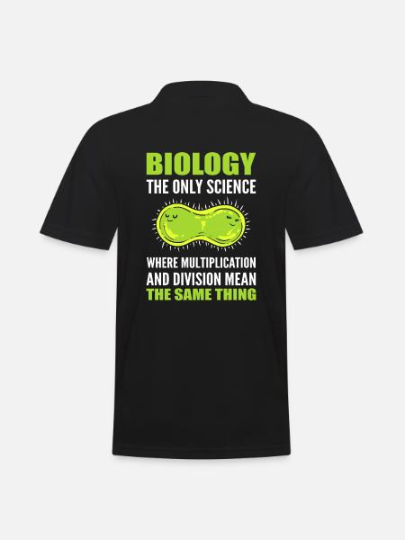 Funny Science Biology Research - Men's Polo Shirt - black