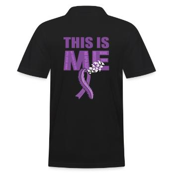 This Is Me Epilepsy Warrior - Men's Polo Shirt - black - Back - Kai (181cm)