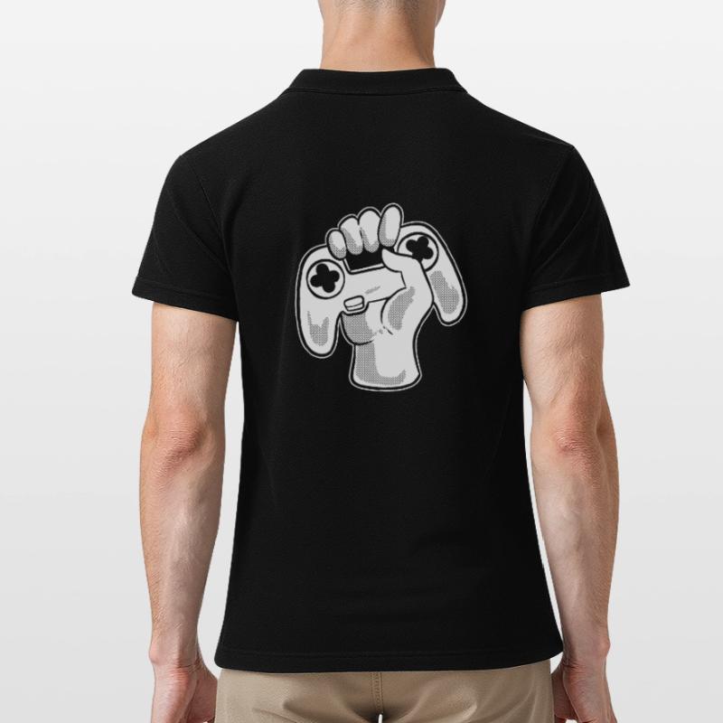 Videospiel -Controller Computerfreak Männer Poloshirt