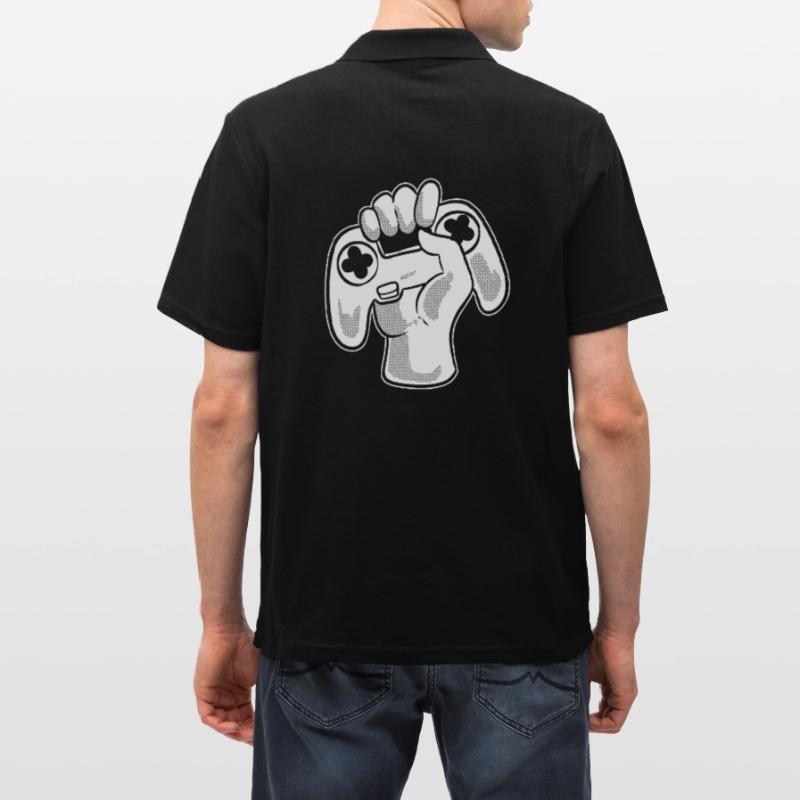 Videospiel -Controller Computerfreak Männer Poloshirt