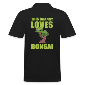 Grand-mère aime le botaniste bonsaï - Polo Homme - noir - Dos - Kai (181cm)
