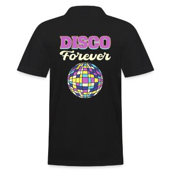 Disco Forever Disco Fanatic - Polo Homme - noir - Dos - Kai (181cm)