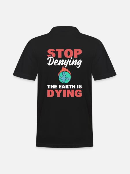 Protecting the Earth Ecologist - Men's Polo Shirt - black