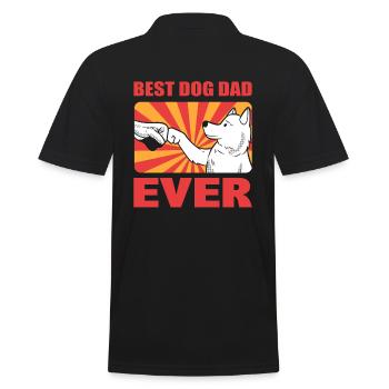 Best Dog Dad Ever Beagle Dad - Männer Poloshirt - Schwarz - Hinten - Kai (181cm)