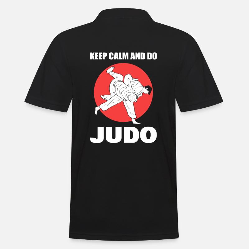 Judo-Kampfkunst Judo-Athlet - Männer Poloshirt - Schwarz