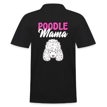 Poodle Mama Hundefotograf - Männer Poloshirt - Schwarz - Hinten - Kai (181cm)