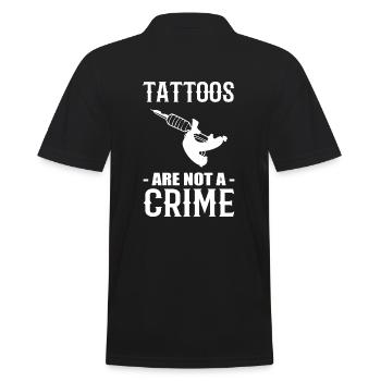 Tattoo Liebhaber Tätowierer - Männer Poloshirt - Schwarz - Hinten - Kai (181cm)