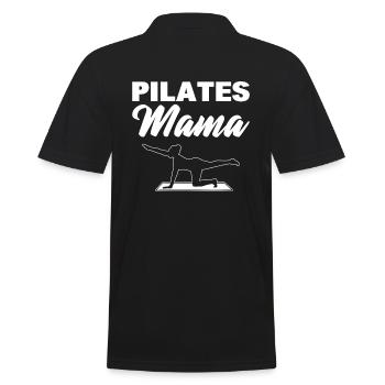 Pilates -Liebhaber Pilates -Lehrer - Männer Poloshirt - Schwarz - Hinten - Kai (181cm)