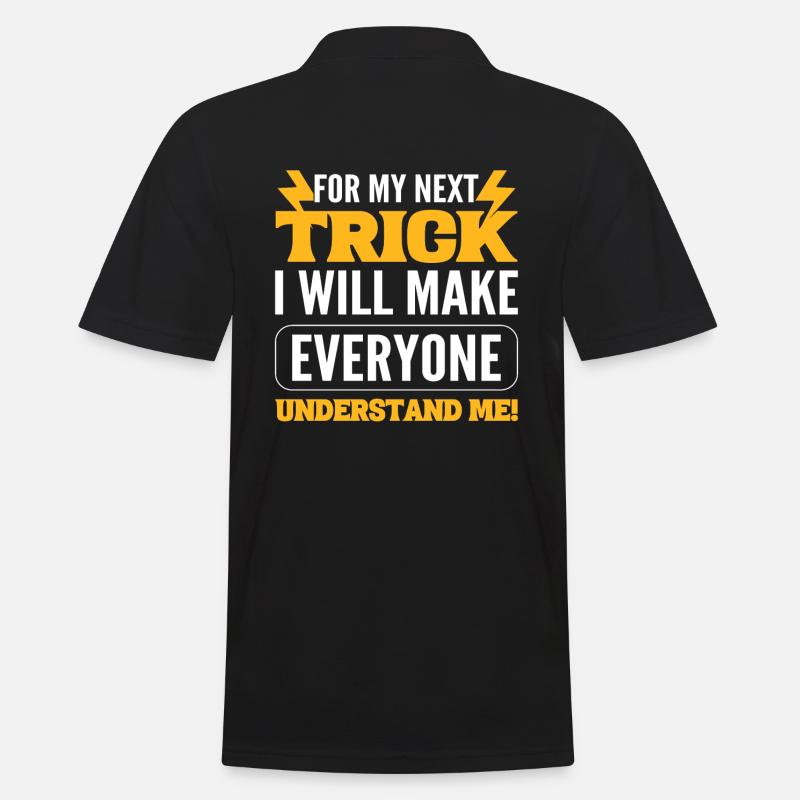 Magier Humor Zauberer - Männer Poloshirt - Schwarz
