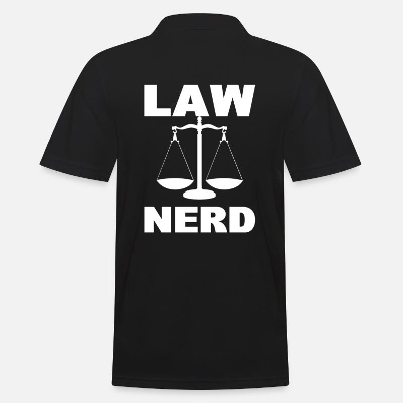 Law Nerd Rechtsanwalt - Männer Poloshirt - Schwarz