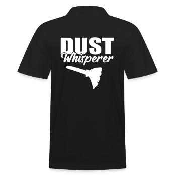 Dust Whisperer Dienstmädchen - Männer Poloshirt - Schwarz - Hinten - Kai (181cm)