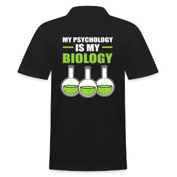 Lustiger Mikrobiologe Immunologe - Männer Poloshirt - Schwarz - Hinten - Kai (181cm)