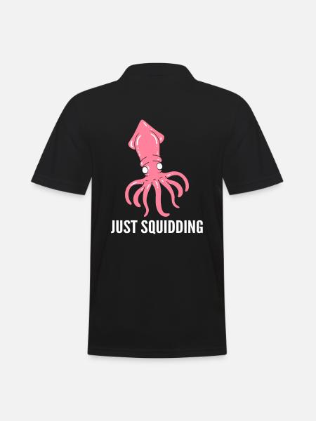Just Squidding Marine -Zoologe - Männer Poloshirt - Schwarz