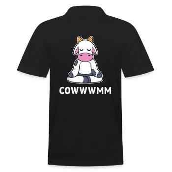 Kuhliebhaber Herder - Männer Poloshirt - Schwarz - Hinten - Kai (181cm)