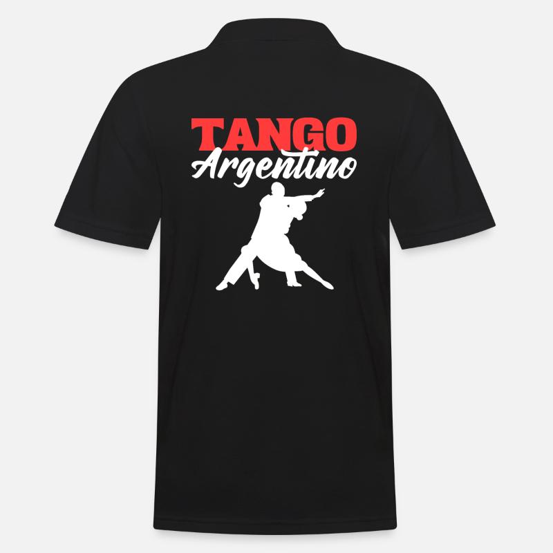 Tango Argentino Tango Tänzer - Männer Poloshirt - Schwarz