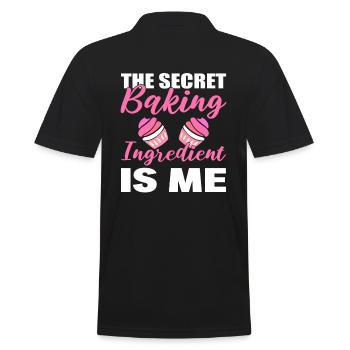Zutaten backen Konditor - Männer Poloshirt - Schwarz - Hinten - Kai (181cm)