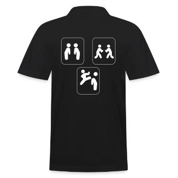Taekwondo Evolution Taekwondo Ausbilder - Männer Poloshirt - Schwarz - Hinten - Kai (181cm)