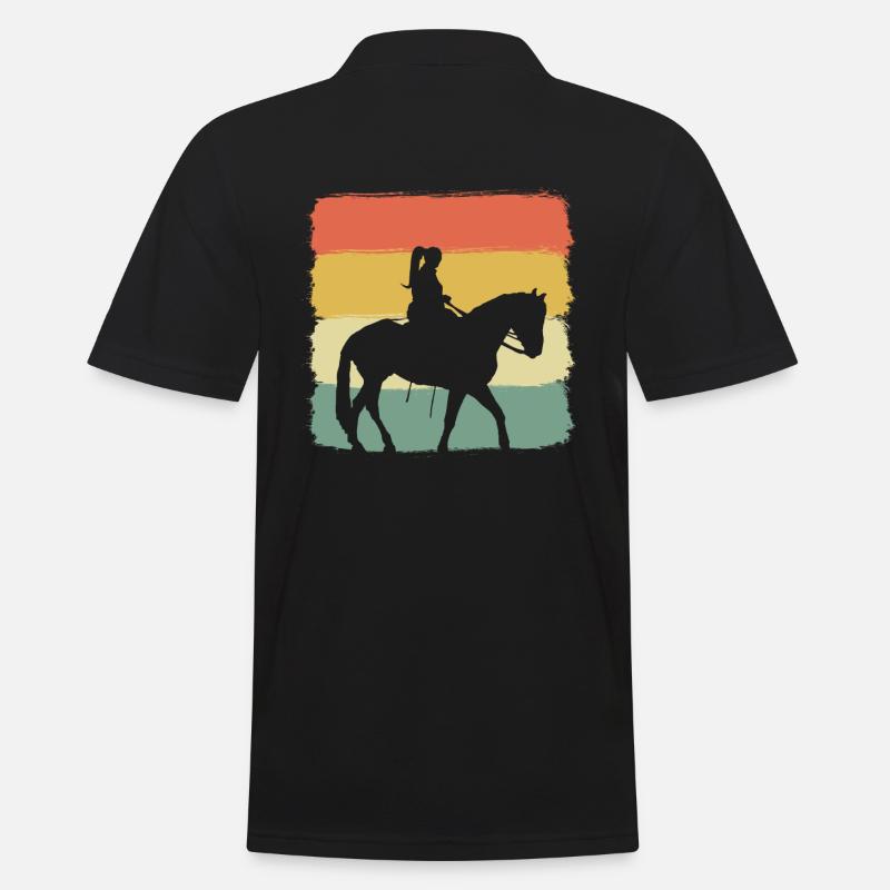 Equestrian Reiter - Männer Poloshirt - Schwarz