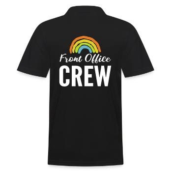 Front Office Crew Rezeptionist - Männer Poloshirt - Schwarz - Hinten - Kai (181cm)