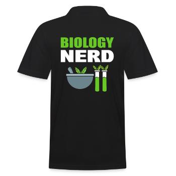 Biology Nerd Biologieprofessor - Männer Poloshirt - Schwarz - Hinten - Kai (181cm)