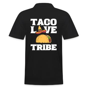 Taco -Liebhaber Taco Maker - Männer Poloshirt - Schwarz - Hinten - Kai (181cm)
