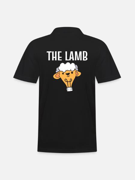 The Lamb Schafhirten - Männer Poloshirt - Schwarz