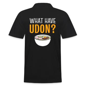 Udon Liebhaber Lebensmittelkritiker - Männer Poloshirt - Schwarz - Hinten - Kai (181cm)